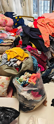 Used clothing input