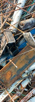 Scrap metal input
