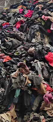 Textile production scrap input