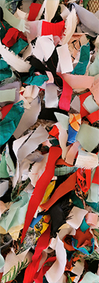 Waste textile input